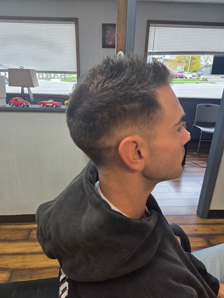 Textured taper fade haircut — Grandville Barbershop